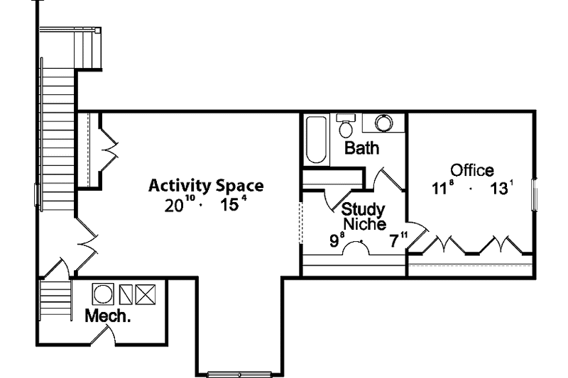 Dream House Plan - Floor Plan - Upper Floor for Mediterranean House Plan #417-746 - 3 bed, 4 bath