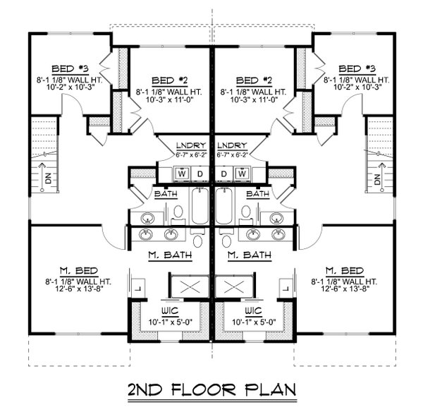 Contemporary Floor Plan - Upper Floor Plan #1064-359