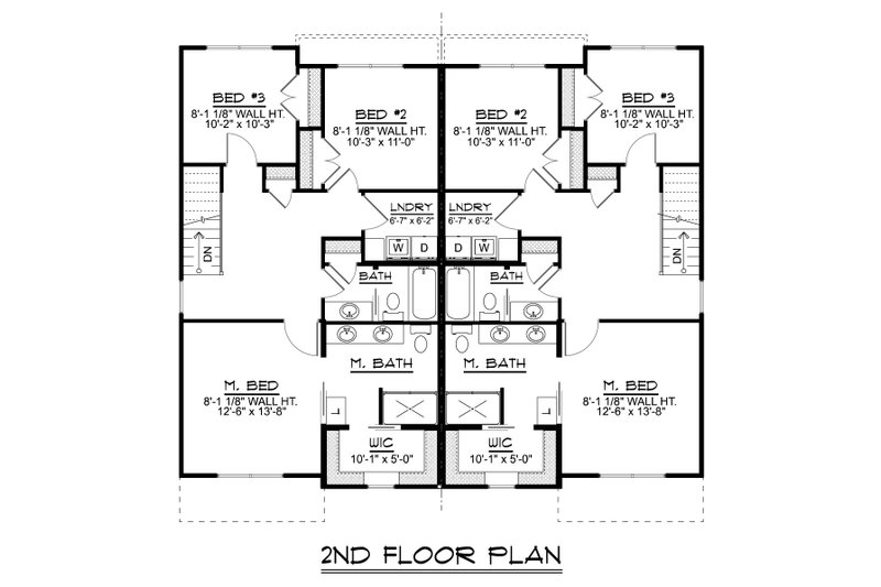 Architectural House Design - Floor Plan - Upper Floor for Contemporary House Plan #1064-359 - 3 bed, 2.5 bath