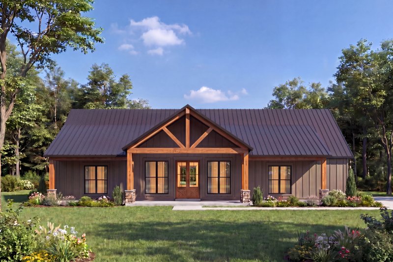 House Design - Exterior - Other Elevation 4 for Farmhouse House Plan #1074-140 - 4 bed, 3 bath