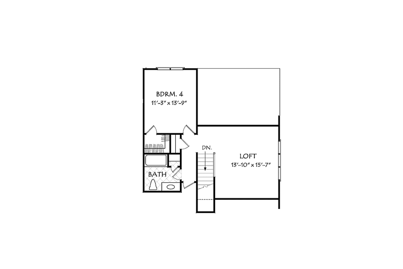 Home Plan - Floor Plan - Other Floor for Colonial House Plan #927-528 - 3 bed, 2.5 bath