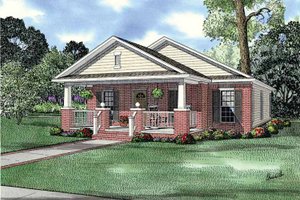 Country Exterior - Front Elevation Plan #17-2812