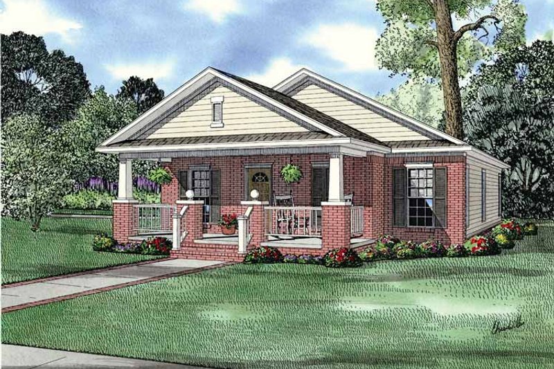 Home Plan - Country Exterior - Front Elevation Plan #17-2812