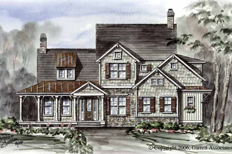 Dream House Plan - Victorian Exterior - Front Elevation Plan #54-266