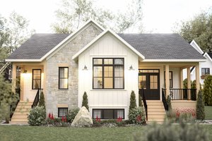 Farmhouse Exterior - Front Elevation Plan #23-2195