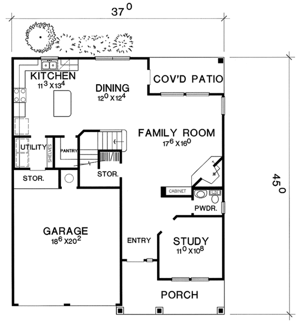 Dream House Plan - Country Floor Plan - Main Floor Plan #472-370