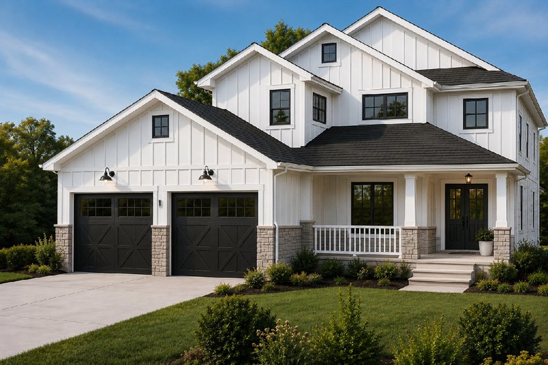 Exterior - Front Elevation 2 for Traditional House Plan #126-138 - 3 bed, 2.5 bath