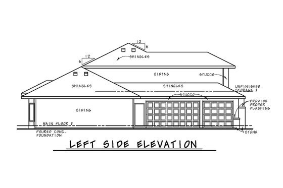 Exterior - Other Elevation for European House Plan #20-2361 - 4 bed, 4 bath
