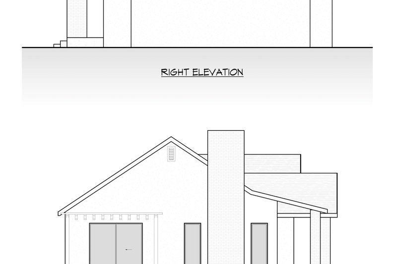 House Design - Exterior - Other Elevation 2 for Cottage House Plan #1066-297 - 2 bed, 2 bath