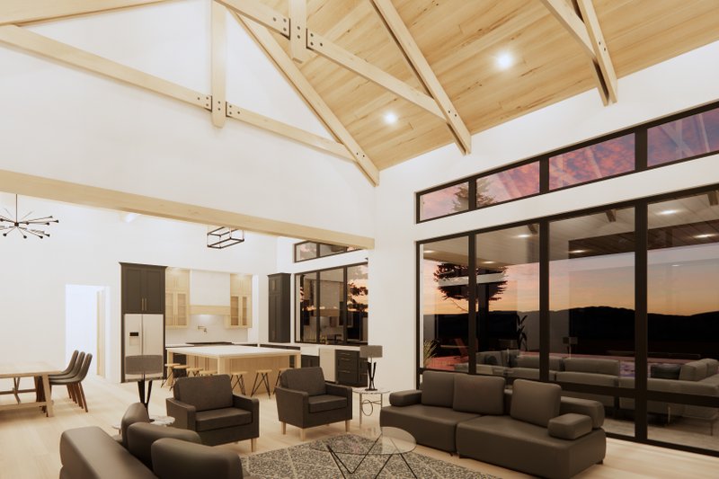Home Plan - Interior - Family Room for Modern House Plan #1096-25 - 4 bed, 4.5 bath