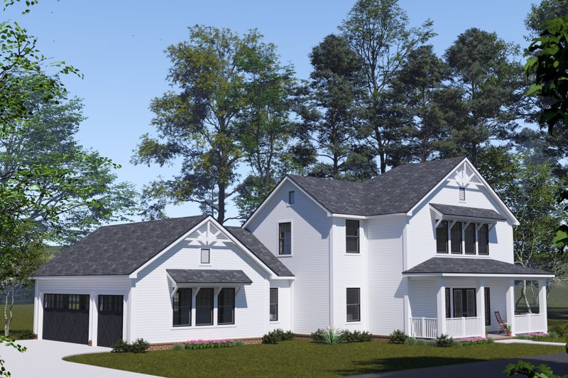 House Plan Design - Exterior - Other Elevation 3 for Farmhouse House Plan #513-2333 - 3 bed, 3.5 bath