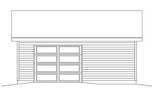 Exterior - Rear Elevation for Traditional House Plan #22-561, 0 bath