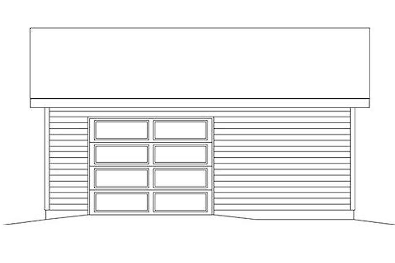 Architectural House Design - Exterior - Rear Elevation for Traditional House Plan #22-561, 0 bath