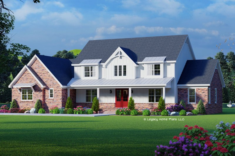 House Plan Design - Farmhouse Exterior - Front Elevation Plan #932-723