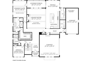 Floor Plan - Main Floor for Traditional House Plan #927-1048 - 5 bed, 4 bath