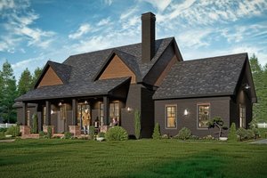 Exterior - Front Elevation 5 for Farmhouse House Plan #54-649 - 3 bed, 2 bath
