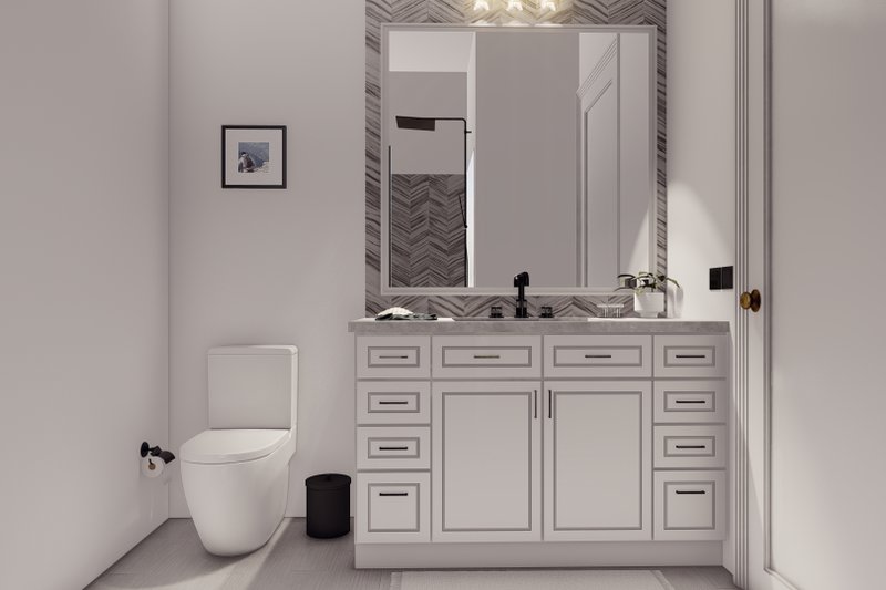 Architectural House Design - Interior - Bathroom 2 for Country House Plan #1110-36 - 3 bed, 3.5 bath
