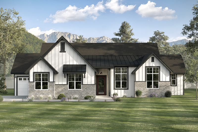 Architectural House Design - Farmhouse Exterior - Front Elevation Plan #1108-14