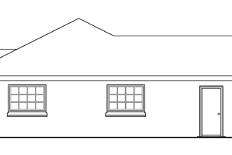 Home Plan - Exterior - Other Elevation for Traditional House Plan #124-256 - 3 bed, 2 bath