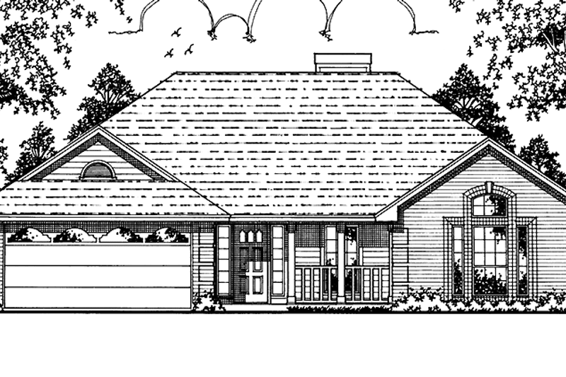 House Design - Country Exterior - Front Elevation Plan #42-672