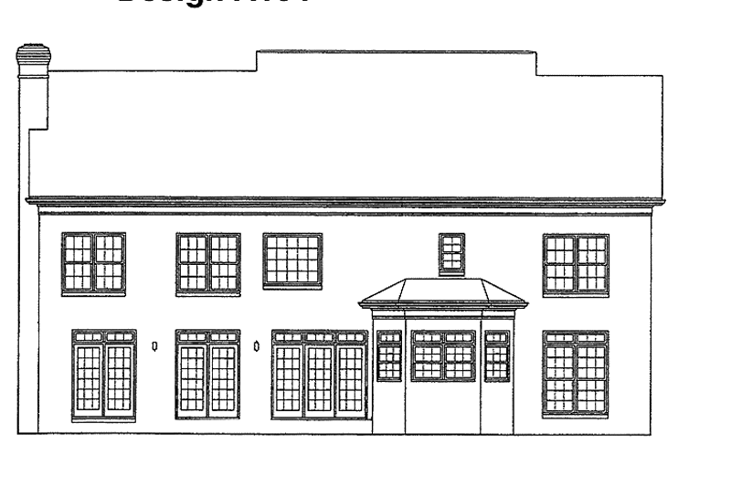 Home Plan - Exterior - Rear Elevation for Traditional House Plan #453-139 - 4 bed, 2.5 bath