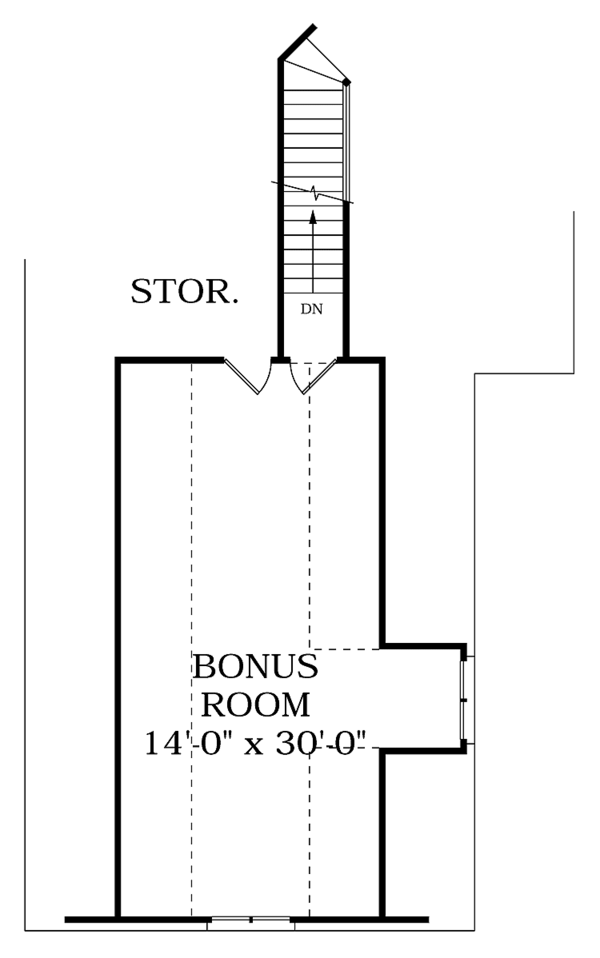 House Plan Design - Ranch Floor Plan - Upper Floor Plan #453-354
