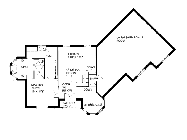 House Design - Victorian Floor Plan - Upper Floor Plan #117-864