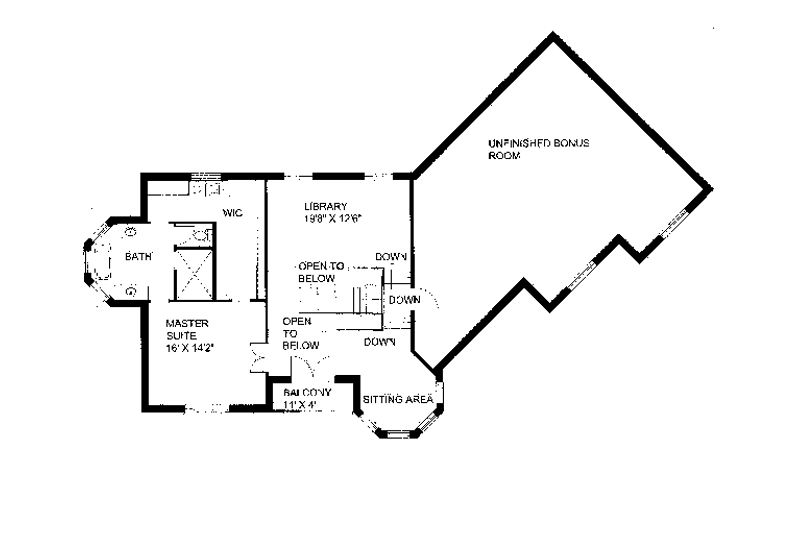 Home Plan - Floor Plan - Upper Floor for Victorian House Plan #117-864 - 3 bed, 2.5 bath