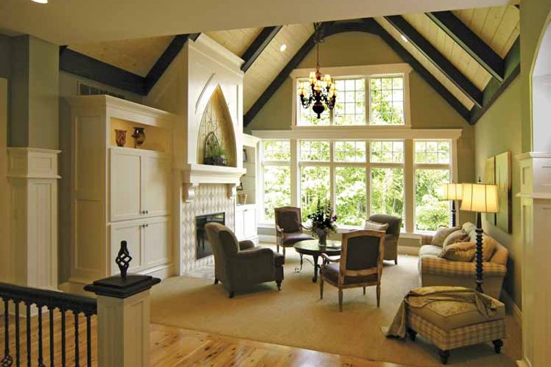 Home Plan - Interior - Family Room 1 for European House Plan #928-42 - 4 bed, 3.5 bath