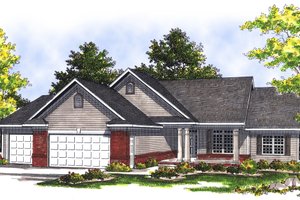 Traditional Exterior - Front Elevation Plan #70-188