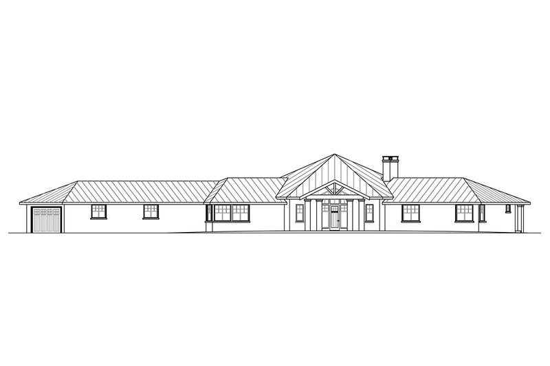 Architectural House Design - Exterior - Front Elevation for Craftsman House Plan #124-1259 - 3 bed, 3.5 bath