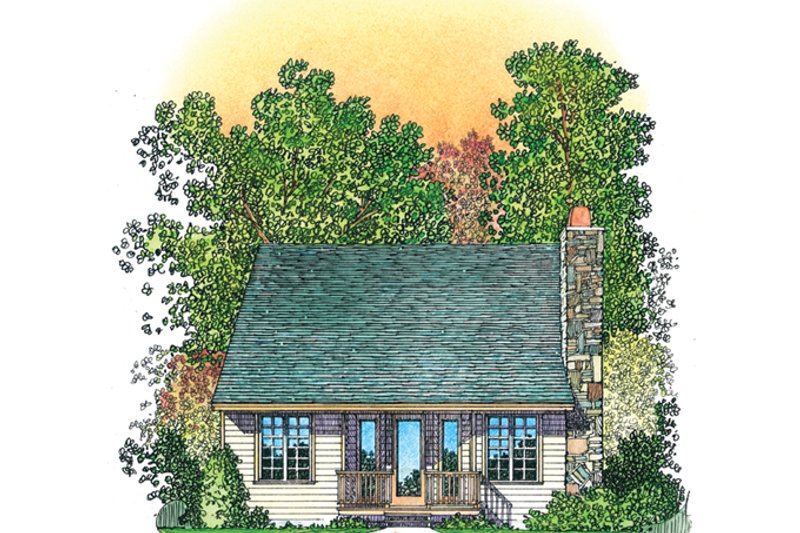 Home Plan - Exterior - Rear Elevation 1 for Country House Plan #1016-110 - 3 bed, 2.5 bath