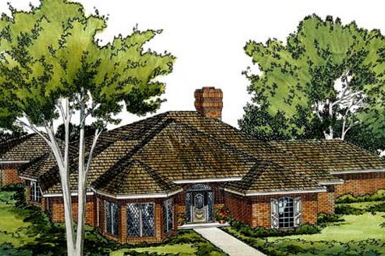 Exterior - Front Elevation for Modern House Plan #312-493 - 3 bed, 2.5 bath