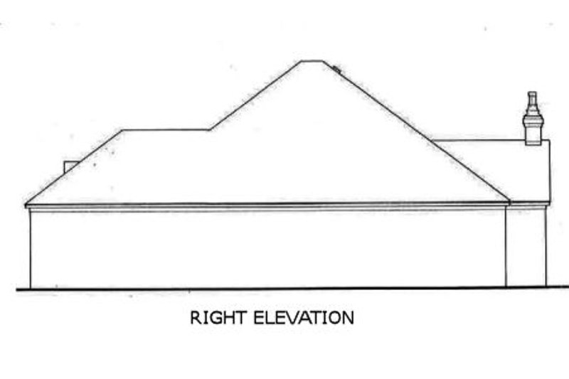 House Blueprint - Exterior - Other Elevation for Southern House Plan #45-126 - 3 bed, 2 bath