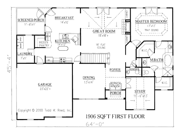 Traditional Floor Plan - Main Floor Plan #437-2