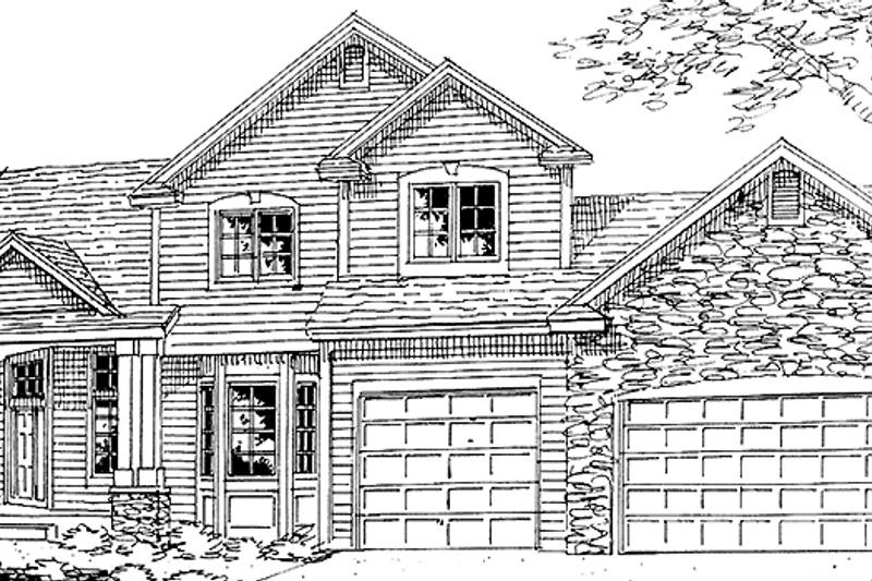 House Plan Design - Country Exterior - Front Elevation Plan #320-1480