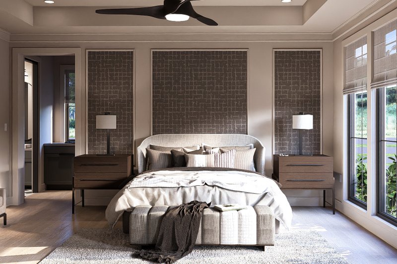 House Design - Interior - Bedroom for Mediterranean House Plan #455-394 - 4 bed, 3.5 bath