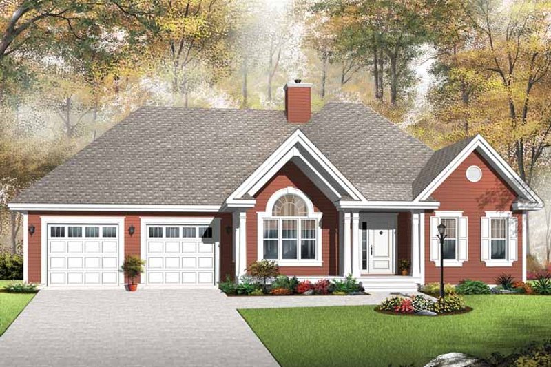 House Plan Design - Exterior - Front Elevation 4 for Country House Plan #23-2533 - 2 bed, 1 bath