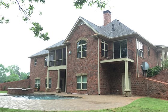 Exterior - Rear Elevation for Country House Plan #437-72 - 4 bed, 4 bath