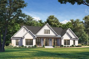 Exterior - Front Elevation 3 for Farmhouse House Plan #430-397 - 4 bed, 3.5 bath