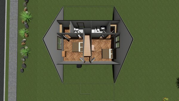 Cottage Floor Plan - Upper Floor Plan #513-2213