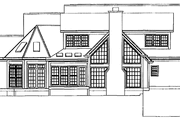 Colonial Style House Plan - 3 Beds 3.5 Baths 3476 Sq/Ft Plan #71-147 Exterior 