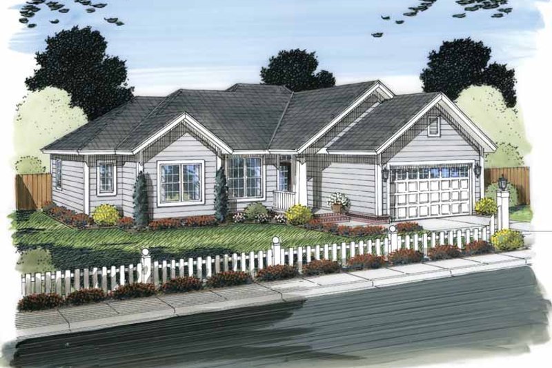 Architectural House Design - Traditional Exterior - Front Elevation Plan #513-2145