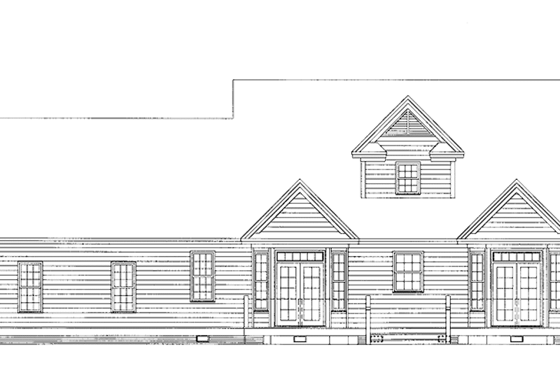 Dream House Plan - Exterior - Rear Elevation 1 for Country House Plan #929-509 - 3 bed, 2.5 bath