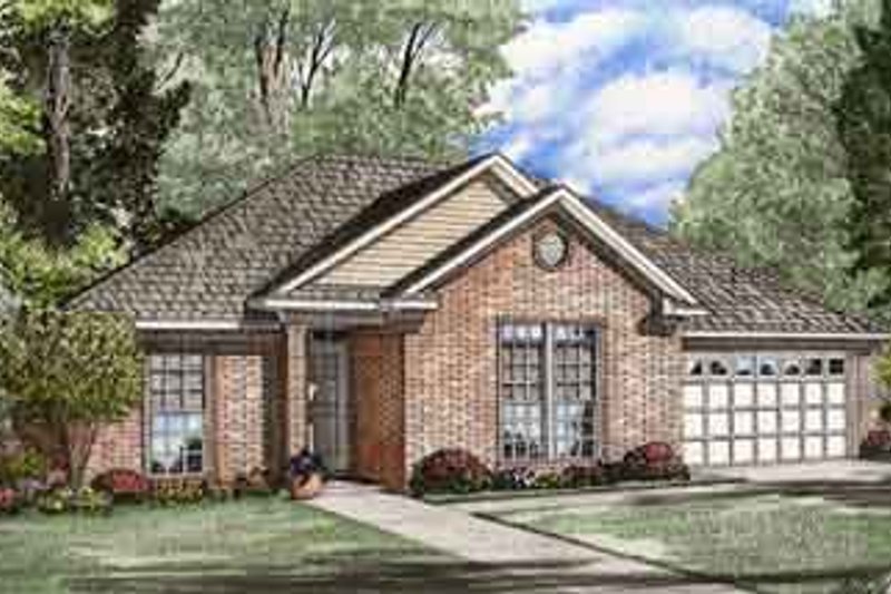 House Blueprint - Traditional Exterior - Front Elevation Plan #17-2094