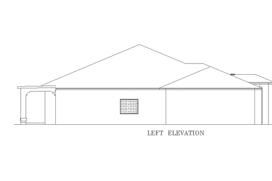 Exterior - Other Elevation for Adobe / Southwestern House Plan #1-856 - 5 bed, 3.5 bath