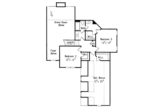 Floor Plan - Upper Floor for Country House Plan #927-609 - 4 bed, 3 bath