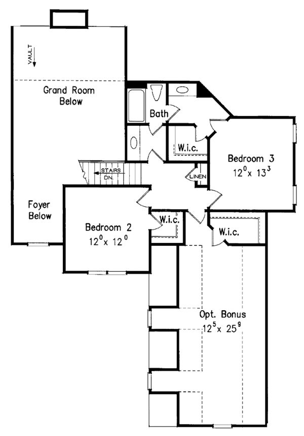 Dream House Plan - Country Floor Plan - Upper Floor Plan #927-609