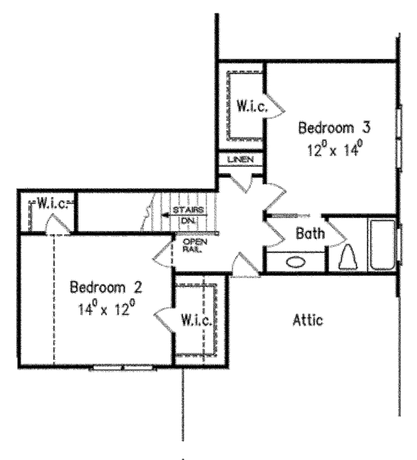 Home Plan - Country Floor Plan - Upper Floor Plan #927-435