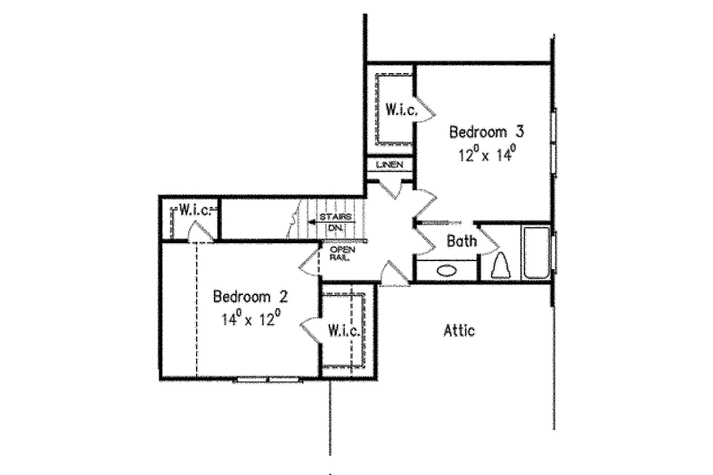 Home Plan - Floor Plan - Upper Floor for Country House Plan #927-435 - 4 bed, 3 bath